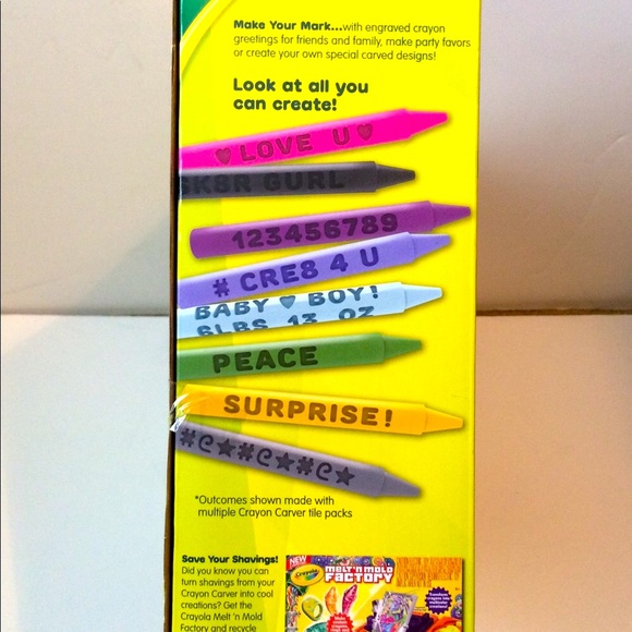NEW! CRAYOLA Motorized Crayon Carver - Personalize & Engrave Crayons!COLLECTIBLE - Picture 4 of 9